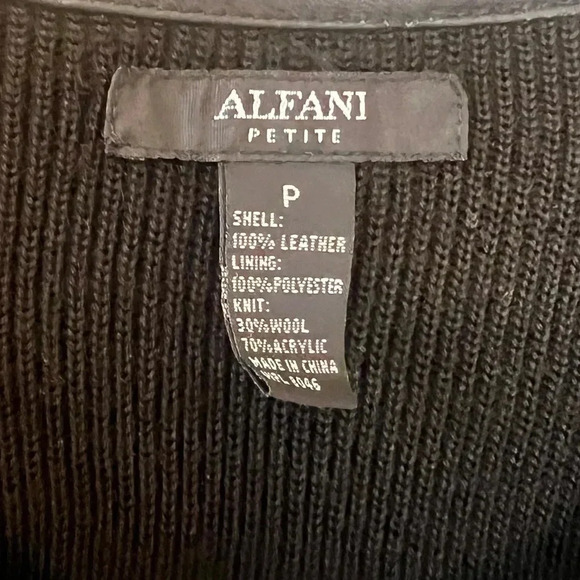 Alfani Women’s Leather Jacket - Picture 3 of 8